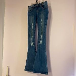 I.AM.GIA Jeans Bellbottoms - Ripped Jean Pants - Flared Denim Pant